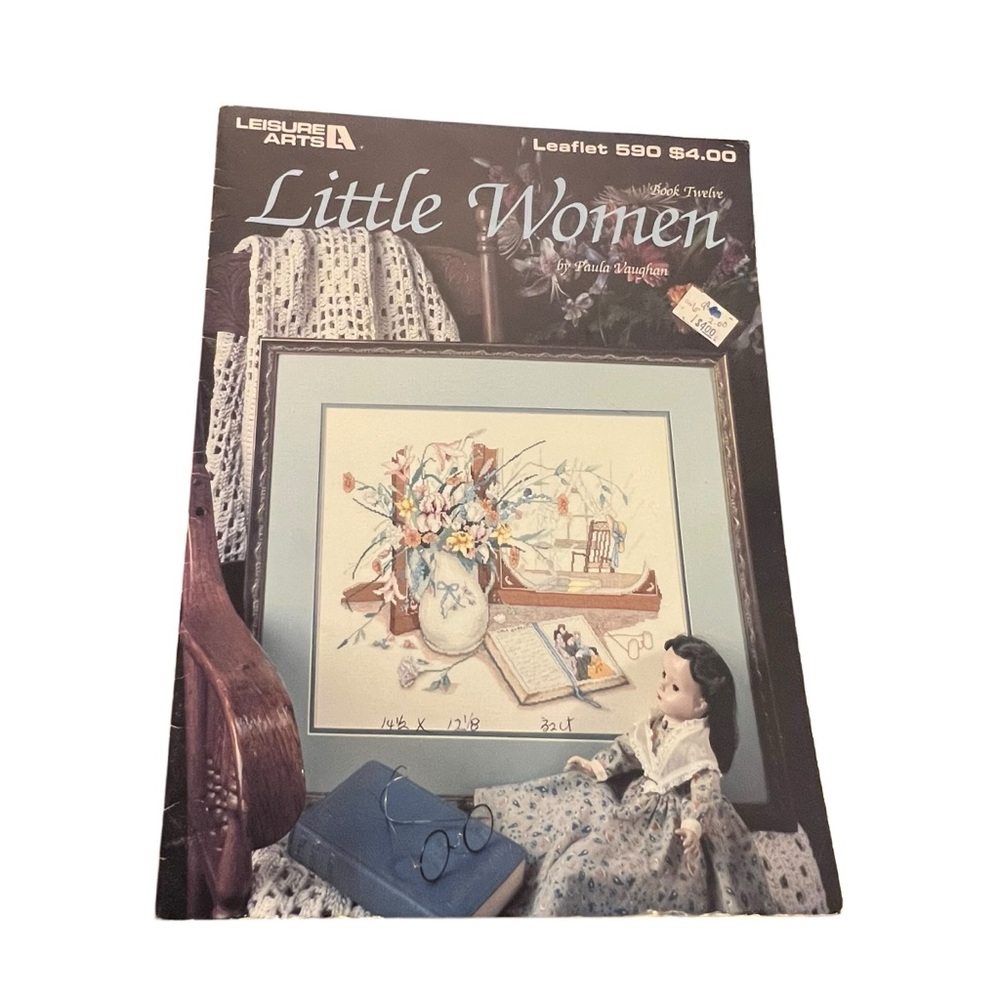 Leisure Arts Paula Vaughan "Little Women" Cross Stitch Pattern Leaflet 590 Books